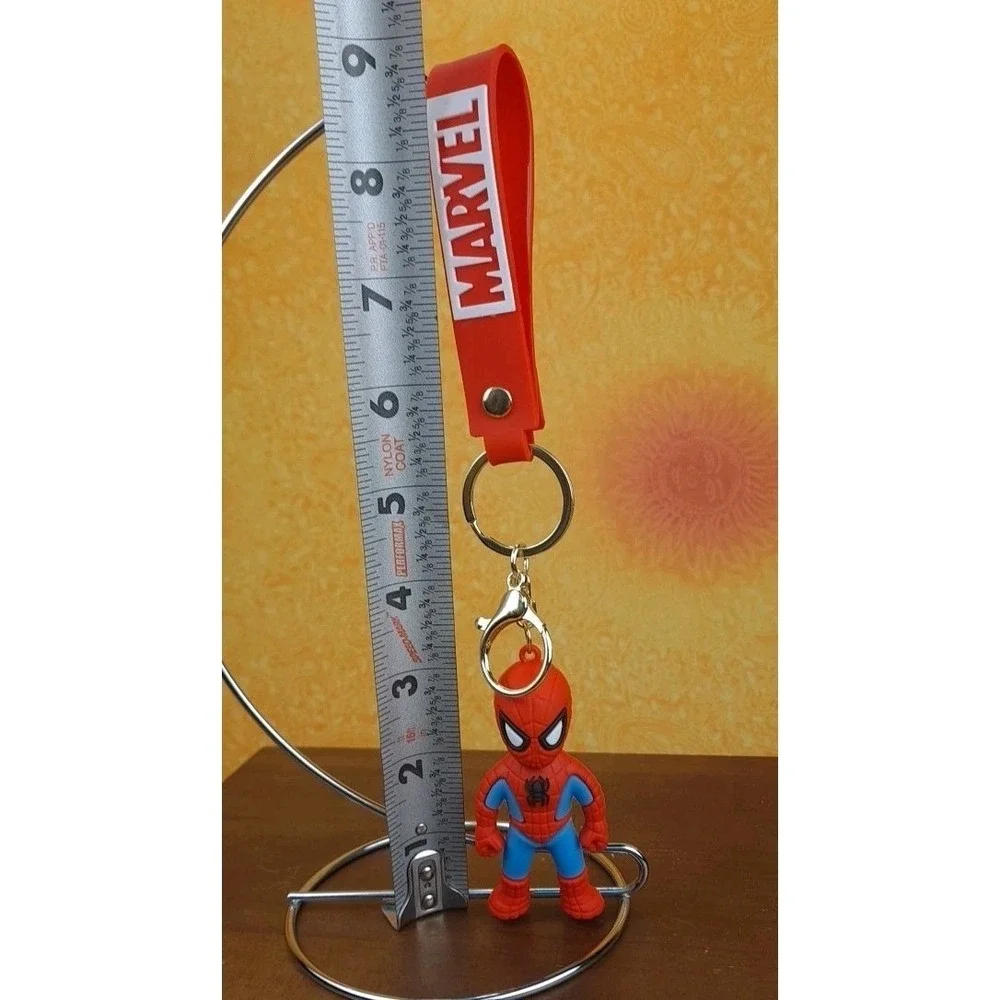 Avengers Marvel Spiderman 3D PVC Keychain Backpack Clip New 8